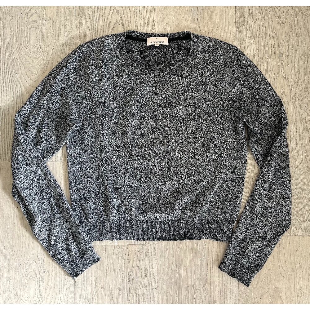 Aritzia Sunday Best Grey Heather Crewneck Sweater